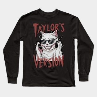 death metal taylors cat version Long Sleeve T-Shirt